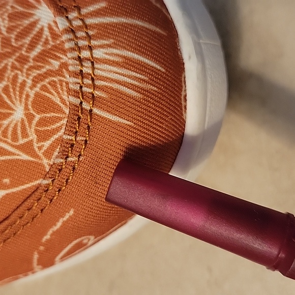 Vionic Beach Pismo Orange Coral Pattern Slip On Sneakers 9.5M - Picture 9 of 10